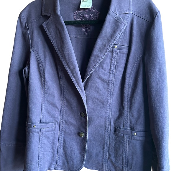 FDJ French Dressing Jackets & Coats Fdj French Dressing Size Xl Purpleeggplant Blazer 3